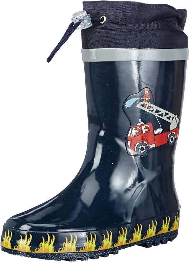 Uniseks-kind Rain Boot Wellies Fire TruckLaarzen