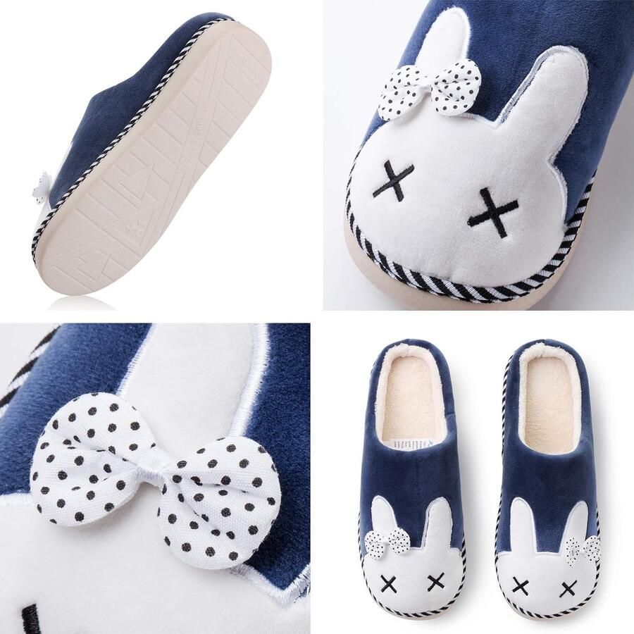 Uniseks kinderpantoffels Konijn Donkerblauw 36 37