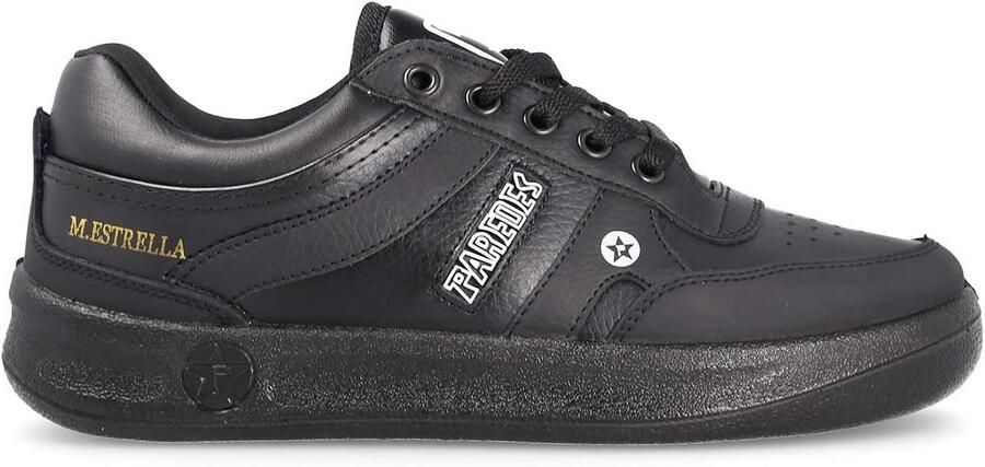 Uniseks lage sneakers met ster zwart