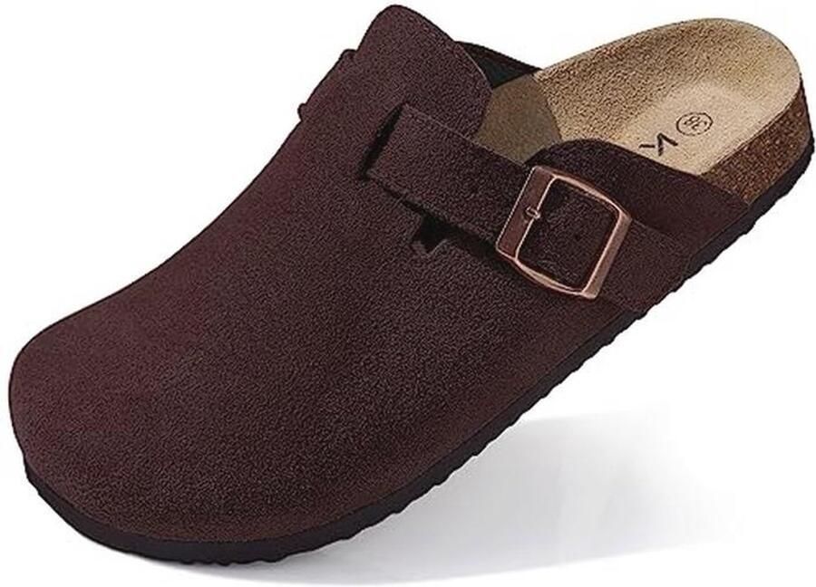 Uniseks Suède Clogs voor Dames Antislip Slippers met Premium Voetbed
