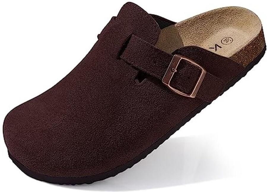 Uniseks Suède Clogs voor Dames Antislip Slippers met Premium Voetbed