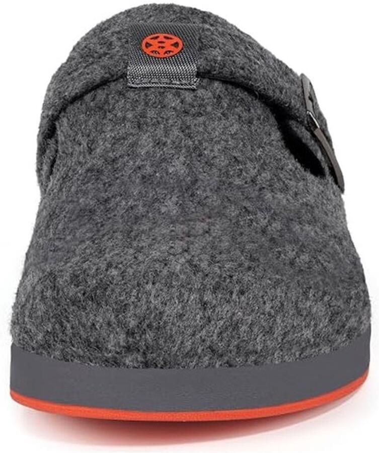 Vilten Slippers Uniseks Warm Grijs