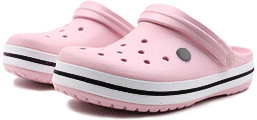 Zomerpantoffels Casual sandalen Damespantoffels met plateauzool Roze Zwarte afwerking