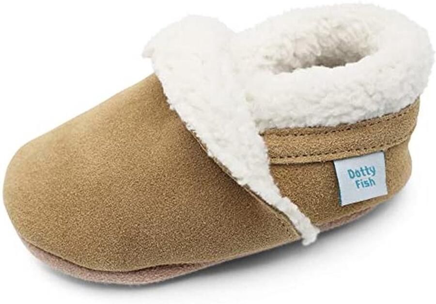 Unisex Baby Suede Slippers voor Binnen