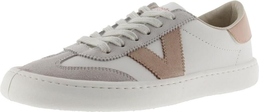 Unisex Barefoot Lage Sneakers Leerlook en Suède Contrast