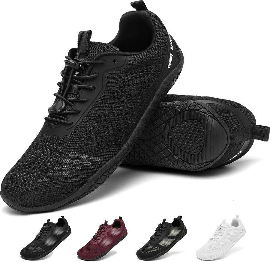 Unisex Barefoot Schoenen Ade d Trailrunning en Fitness Sneakers met Brede Teenendoos en Zero-Drop Zool
