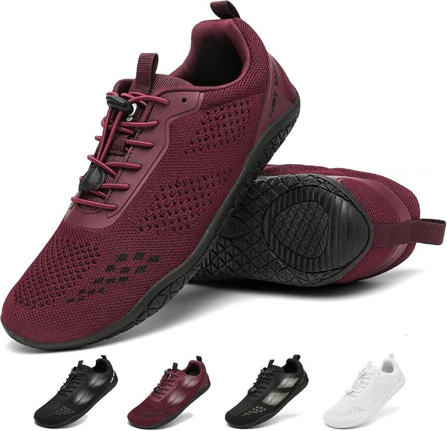 Unisex Barefoot Schoenen Minimalistisch Trailrunning Sneakers met Brede Teenendoos en Zero-Drop Zool