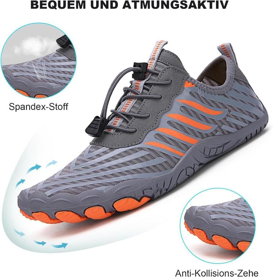 Unisex Barefoot Sportschoenen Sneldrogend Ade d Trail Running en Fitnessschoenen