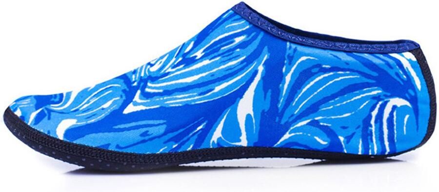 Unisex blotevoetenschoenen voor in het water sneldrogende aquasokken voor strand zwem duiken surfen en yoga. Lichtgewicht antislip outdoorschoenen voor nen en Camouflageblauw M