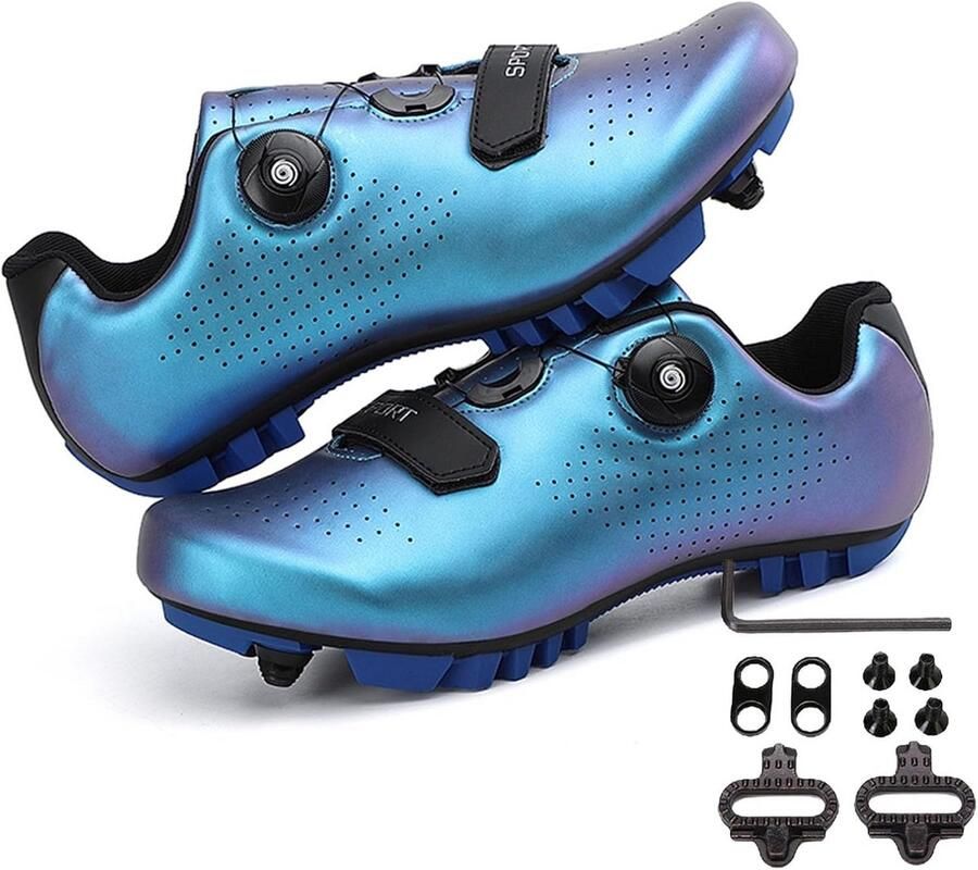 Unisex Fietschoenen SPD Compatibel voor Racefiets en Mountainbike