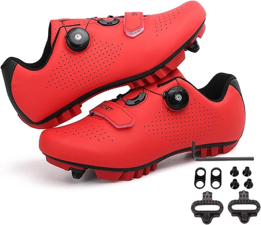 Unisex Fietsschoenen voor Racefiets en Mountainbike met SPD-compatibele Sluiting