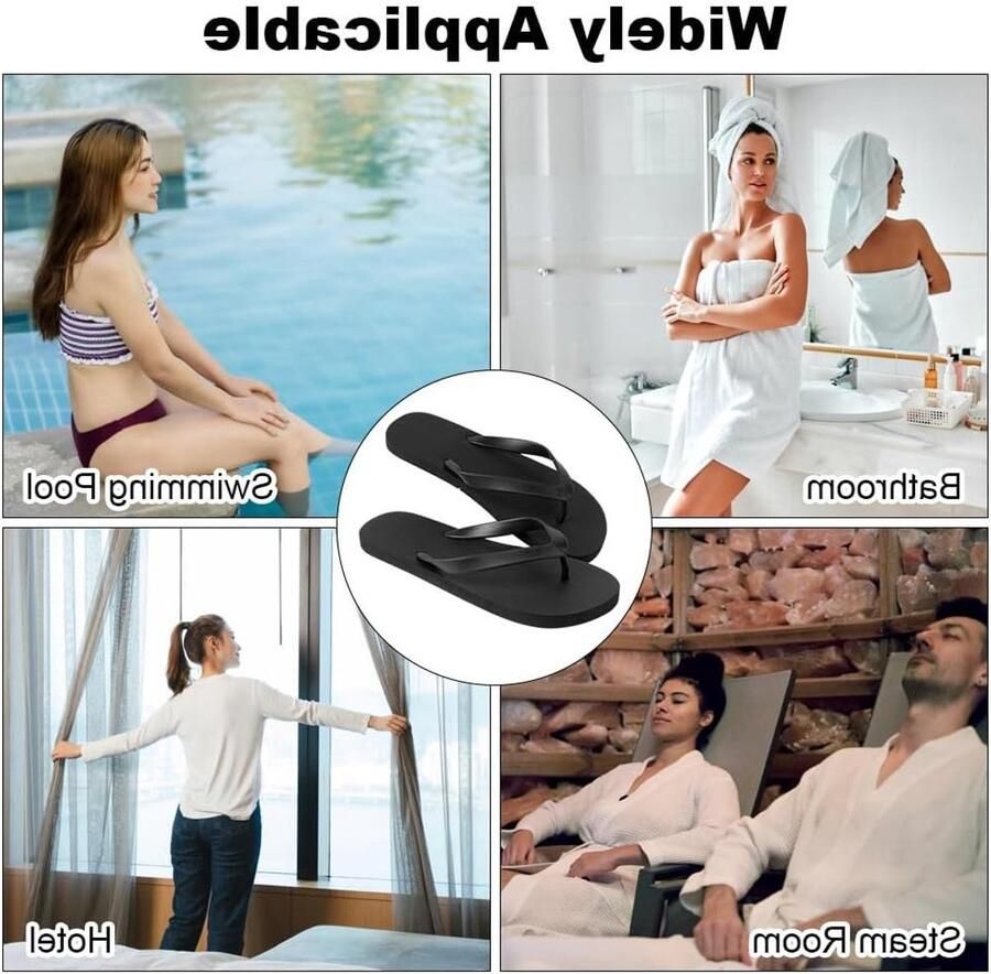 Unisex Flip Flops voor Dames Rubber Teenspreider Sandalen Antislip Strandslippers voor Vakantie en Zwembad