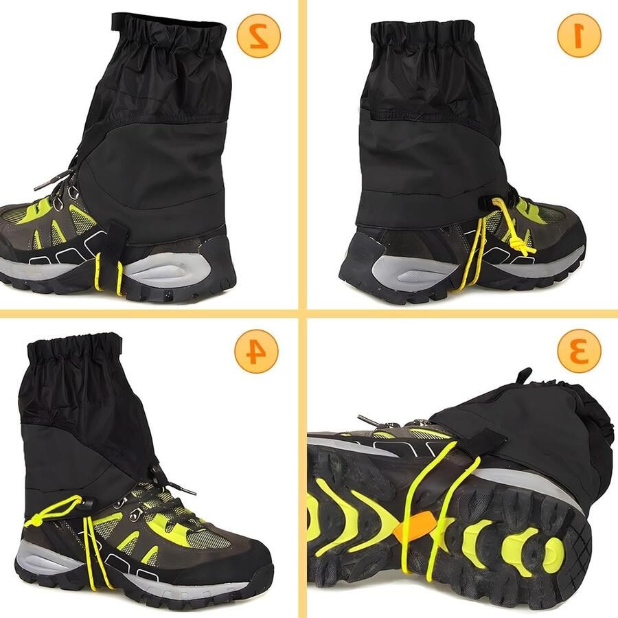 CHEVVY Pair Unisex Gaiters for Hiking Climbing Snow Boots Waterproof Ankle Boots Outdoor Snow Hiking Climbing ShopVlot