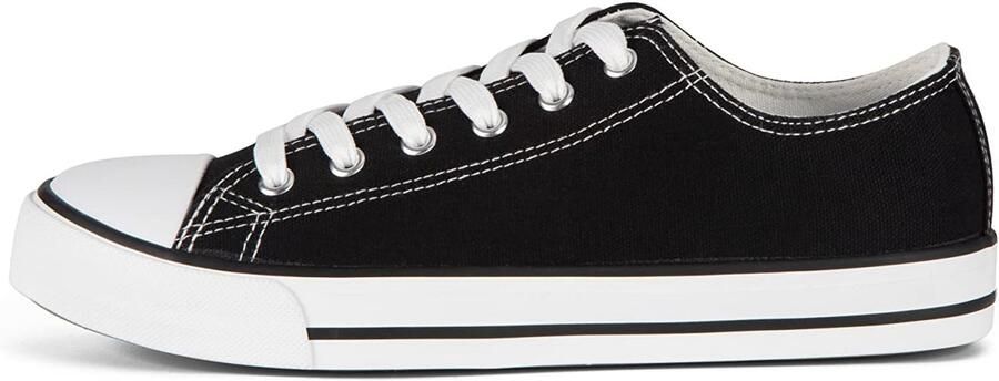 Unisex gymschoenen lage top sneakers zwart