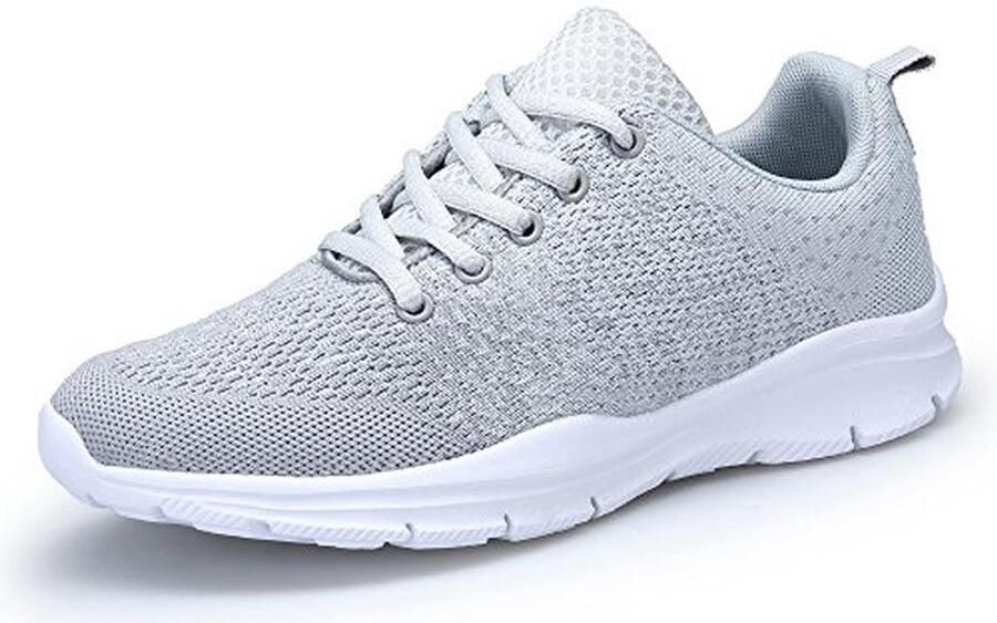 Unisex gymschoenen voor sport en fitness Grijze low-top hardloopschoenen
