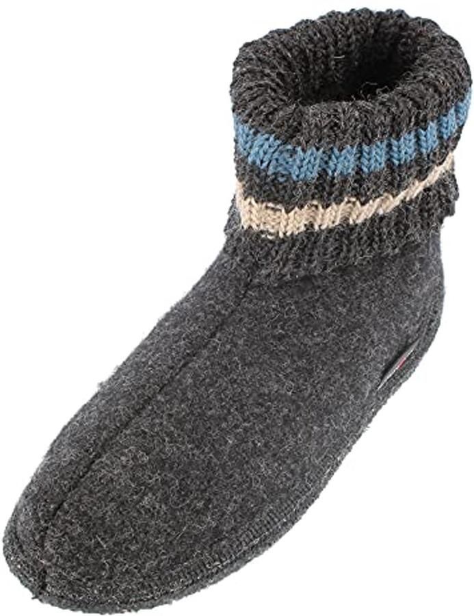 Unisex Hoge Slippers in Grijs van Comfortabel Loopmaterial