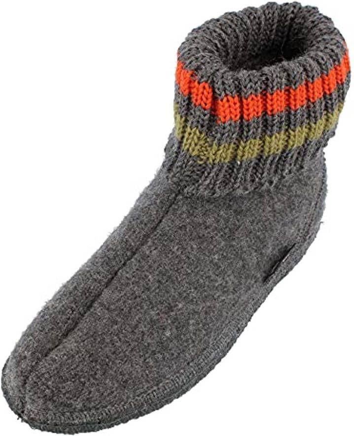 Unisex Hoge Slippers in Grijs van Hoogwaardige Loopstof