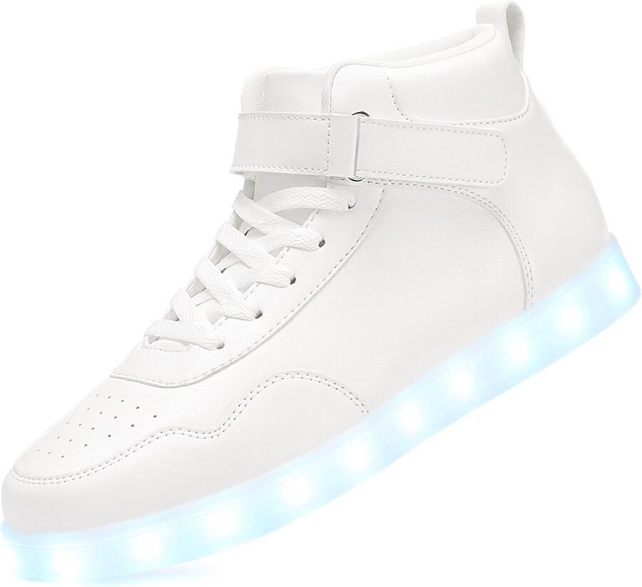 Unisex Hoge Top Sneakers met LED-verlichting Oplaadbaar