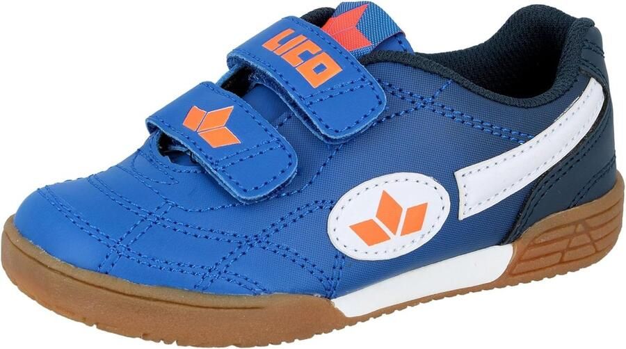Comfortabele Indoorsportschoenen voor Kinderen met Klittenbandsluiting Blauw Wit Oranje