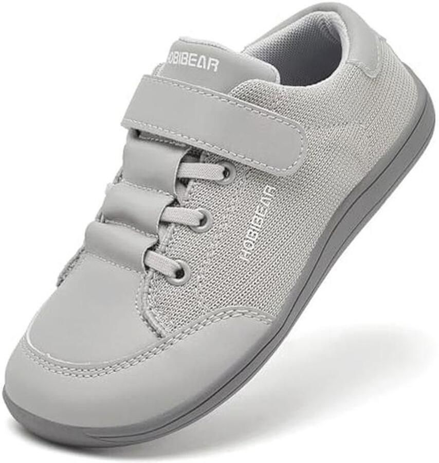 Unisex Kinder Baresvoetschoenen van Leer Brede Minimalistische Wandelschoenen voor Comfortabele en Lichtgewicht Ervaring