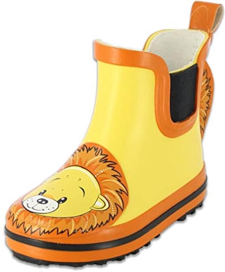 Unisex Kinderen Rubberlaarzen met Dierenmotief Geel