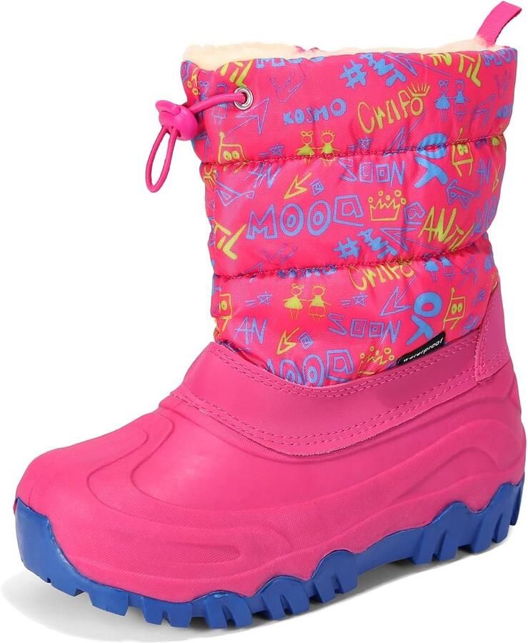 Unisex Kinderen Winter Snowboots Warm Gevoerd Waterdicht Outdoor Sneeuwschoenen