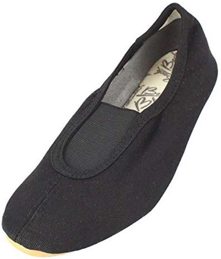 Unisex kinderschoenen Basic Zwarte gymnastiekschoenen voor thuis en vrije tijd