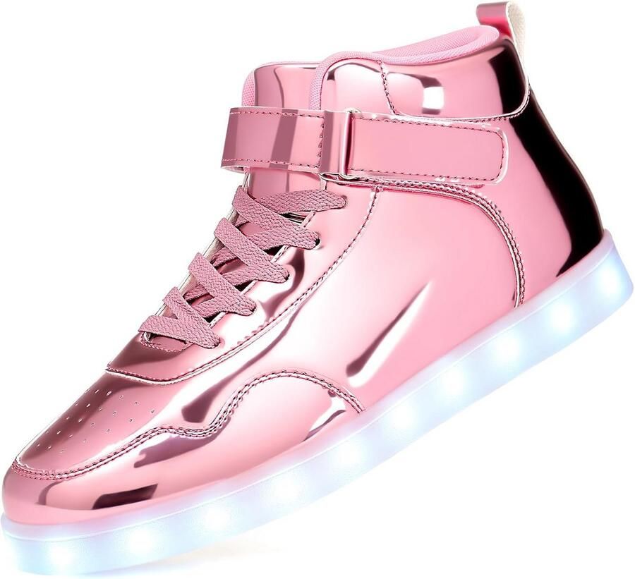Unisex LED Lichtgevende Sneakers Hoog Model Oplaadbaar