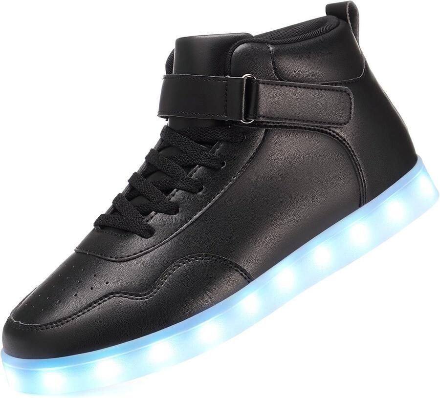 Unisex LED Pplaadbaar Schoenen High Top Licht Up Sneakers voor nen