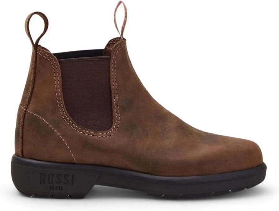 Unisex Leren Chelsea Enkel Laarzen met Luchtkussen Zool Stevig en Comfortabel