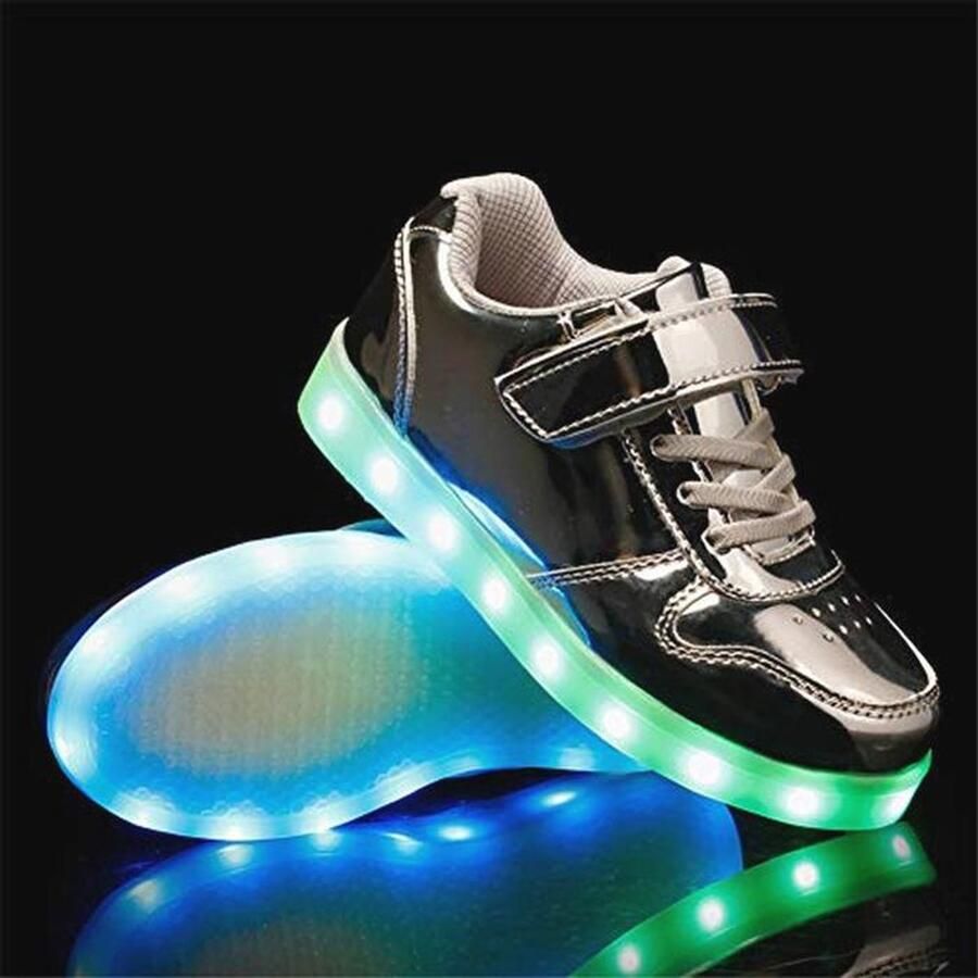 Unisex Low-Top LED Sneakers voor Kinderen Multikleurig Oplaadbaar en Lichtgevende Schoenen