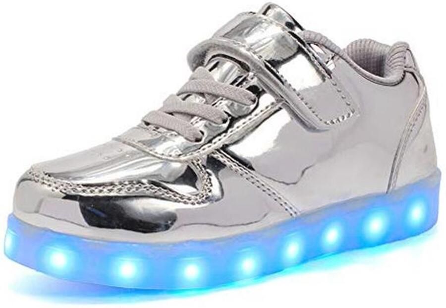 Unisex Low-Top LED Sneakers voor Kinderen Multikleurig Oplaadbaar en Lichtgevende Schoenen