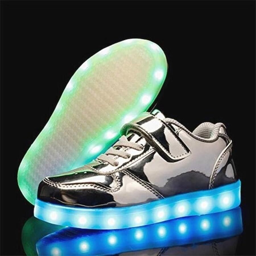 Unisex Low-Top LED Sneakers voor Kinderen Multikleurig Oplaadbaar en Lichtgevende Schoenen