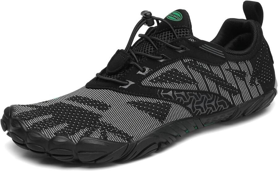 Unisex Minimalistische Barefoot Hardloopschoenen Zwart - Foto 1