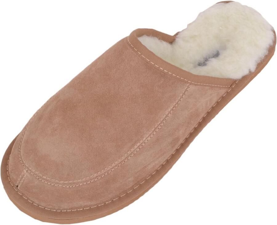 Unisex Muilezel Pantoffels Suède met Warme Wollen Voering