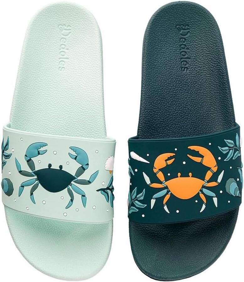 Unisex Platte Sandalen met Kleurrijke Speelse Motieven Comfortabele Slippers