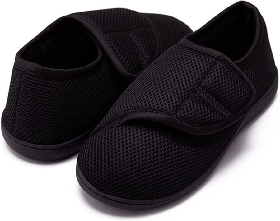 Unisex schoenen met klittenbandsluiting canvas schoenen ade d mesh materiaal zachte schoenen verstelbaar (S 38 39)