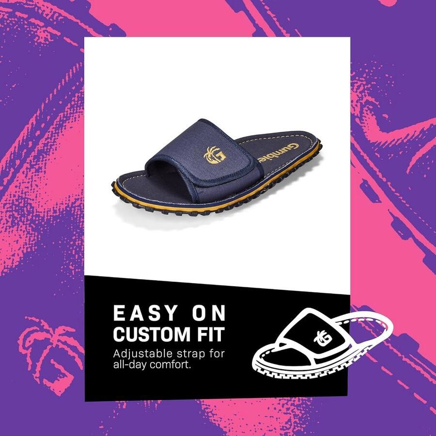 Unisex Slippers met Verstelbare Band en Ergonomisch Voetbed Duurzame Rubberen Zool