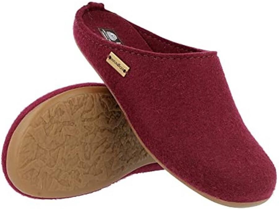 Unisex Slippers Robuuste Wollfilz Pantoffels