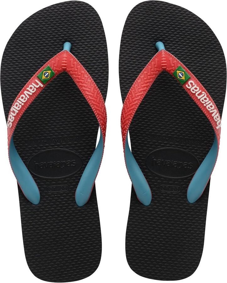 Unisex Teenslippers Brazil Mix Comfortabele Rubber Slipper voor en