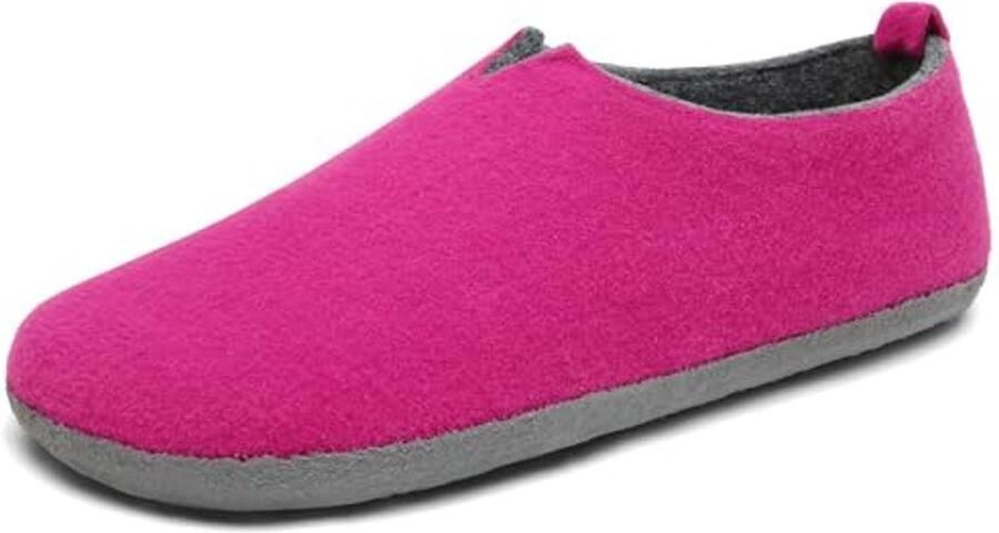 Unisex Vilt Slippers Warme Binnen Slippers met Latex Zolen