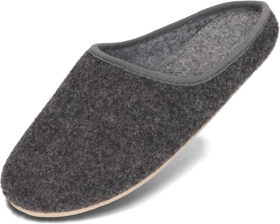 Unisex Vilten Pantoffels met Keuze uit Vilt- of Rubberzool