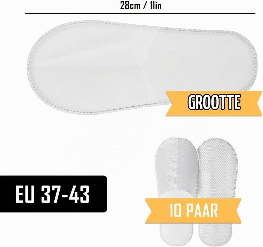 Unisex Wegwerp Slippers Draagbare Antislip Slippers voor Reizen Spa Sauna en Hotelgebruik One mm Niet-Geweven Stof Comfortabel en Hygiënisch