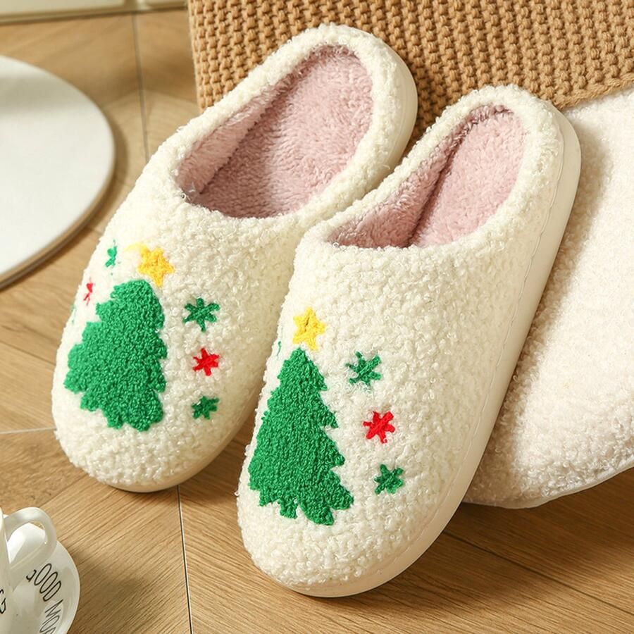Unisex winter‑katoenen pantoffels (binnenslippers) ??43 pluche voering met schattige cartoonfiguren antislip zool duurzaam thuisschoeisel voor en