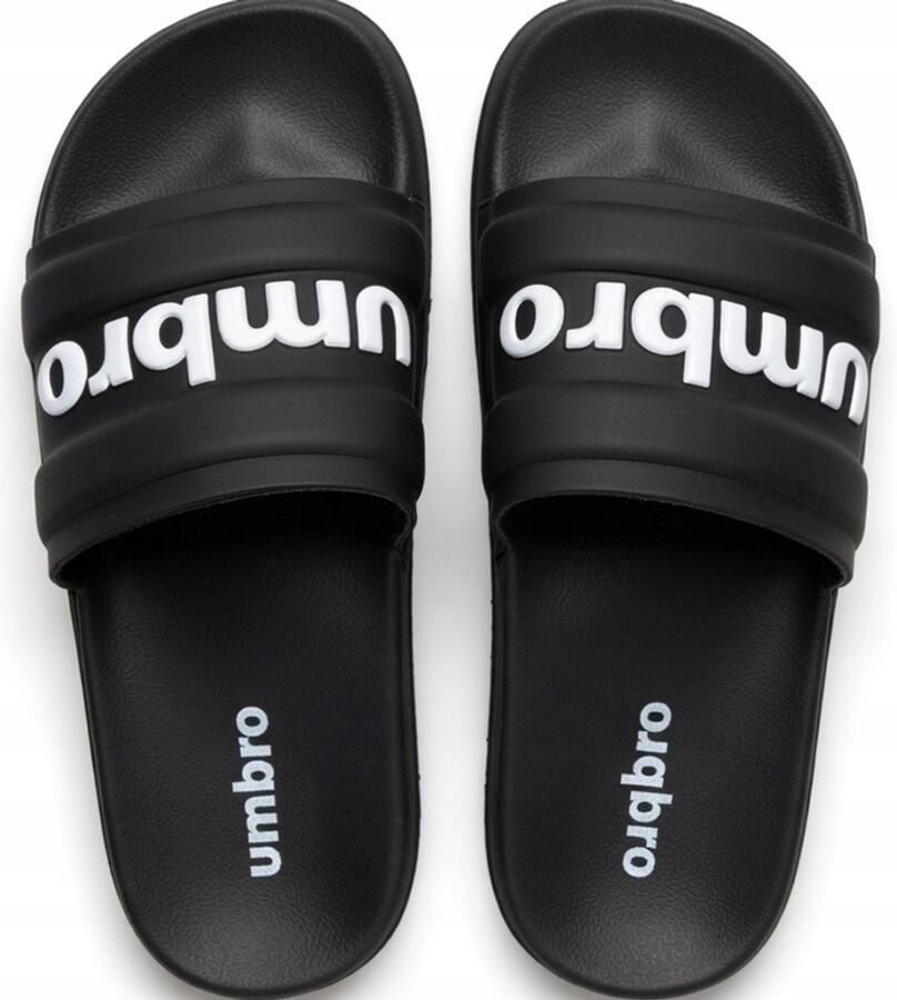 Umbro Unisex Zwarte Slippers Comfortabel & Waterdicht