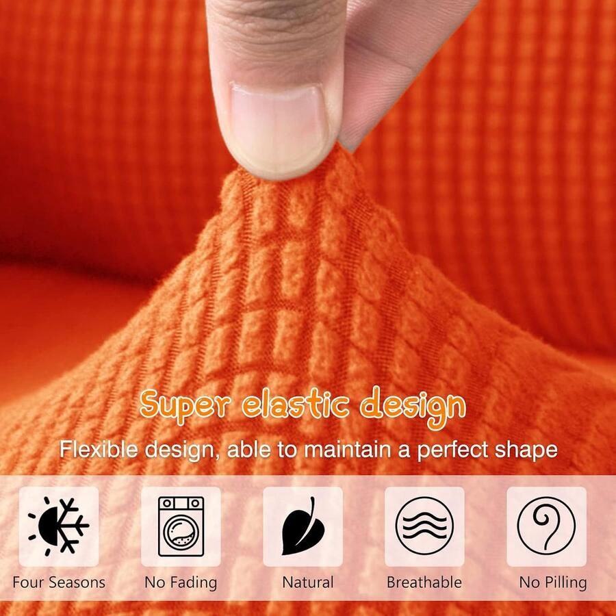 Universele bankhoezen stretch jacquard bankhoezen voor kinderen wasbare kinderstoelhoes mini-formaat antislip bankhoezen meubelbeschermer
