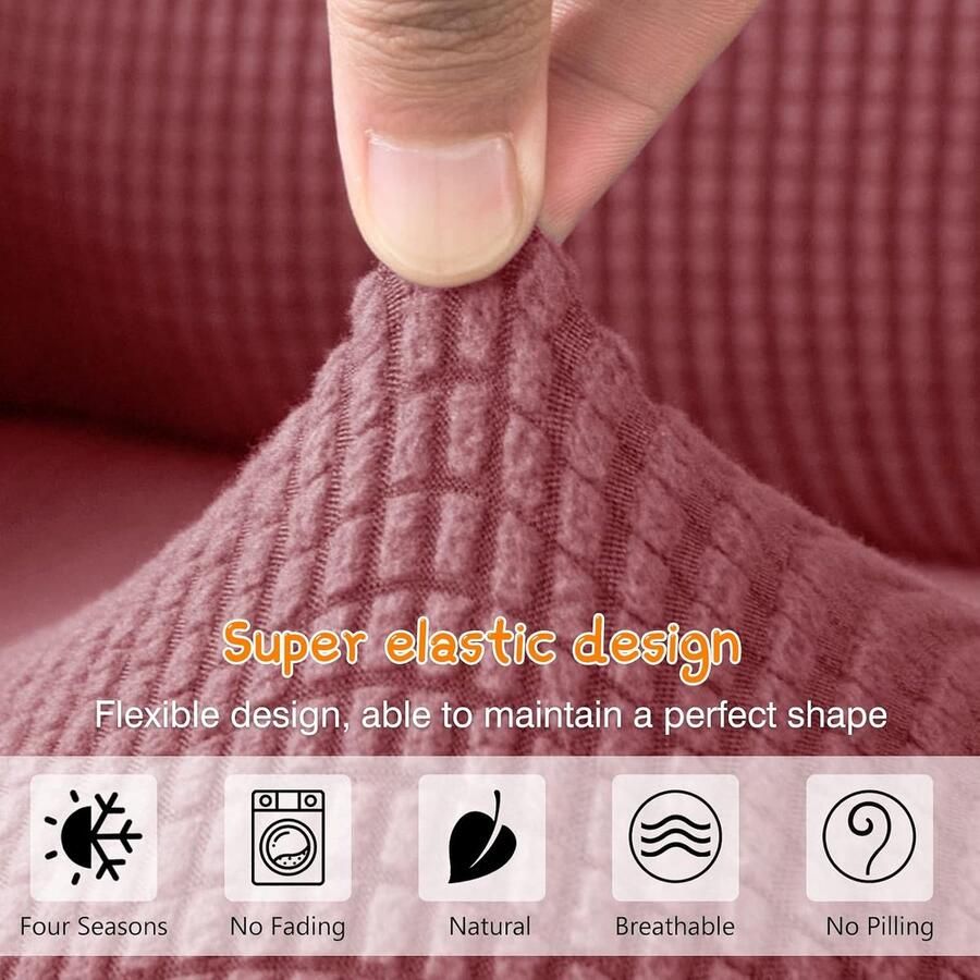 Universele bankhoezen stretch jacquard bankhoezen voor kinderen wasbare kinderstoelhoes mini-formaat antislip bankhoezen meubelbeschermer