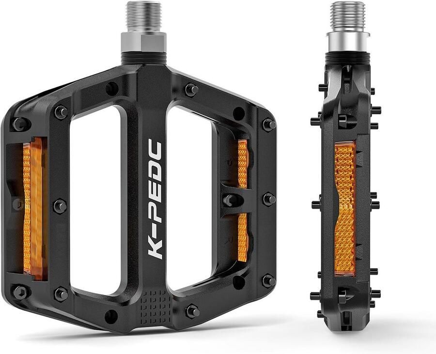 Universele Fiets Pedalen met Reflectoren Antislip Nylon Platform voor Mountainbike en Racefiets (9 16 inch)