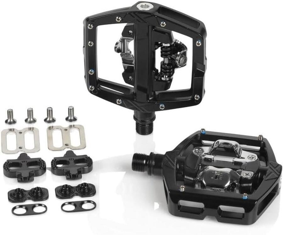 Universele Fietspedalen met Kliksysteem en Platform Zwart