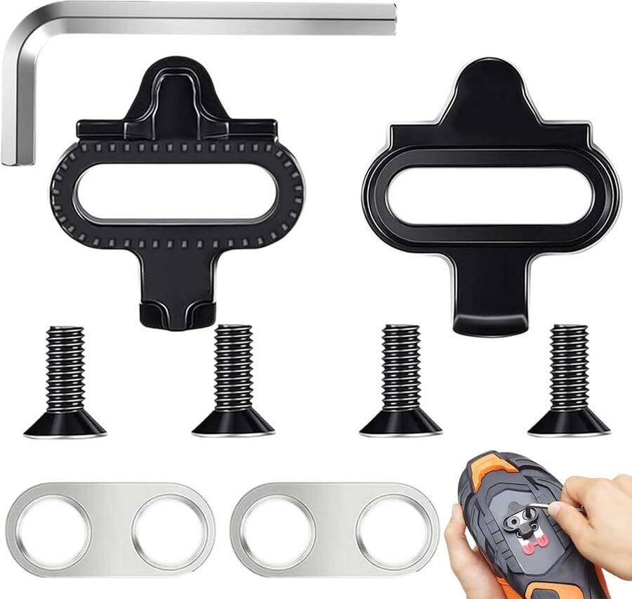 Universele Fietsplaatjes Set voor Mountainbike Schoenplaten en Anti-Slip Pedalen